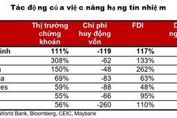 Việt Nam đang đứng trước ngưỡng được nâng xếp hạng tín nhiệm lên mức Đầu tư