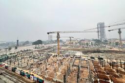 Phố đi bộ gần 900 tỉ đồng lớn nhất Thái Nguyên dần hình thành