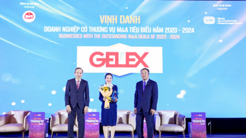 GELEX vinh dự là doanh nghiệp có thương vụ M&A tiêu biểu 2023-2024