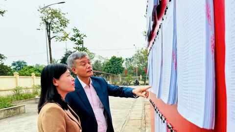 Hoàn thành niêm yết danh sách cử tri tại 100% khu vực bỏ phiếu