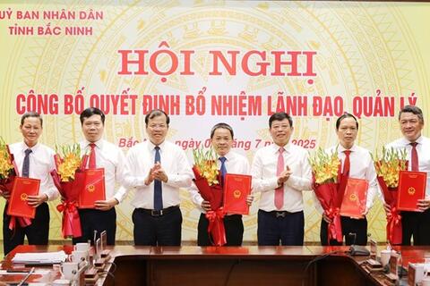 Bổ nhiệm nhân sự chủ chốt ở Bắc Ninh, Đồng Tháp, Quảng Trị
