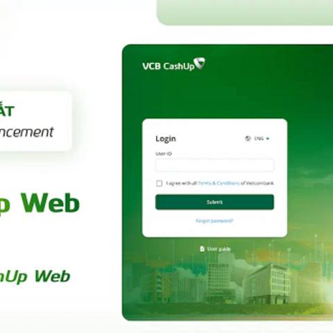Vietcombank ra mắt phiên bản web dành cho khách hàng doanh nghiệp