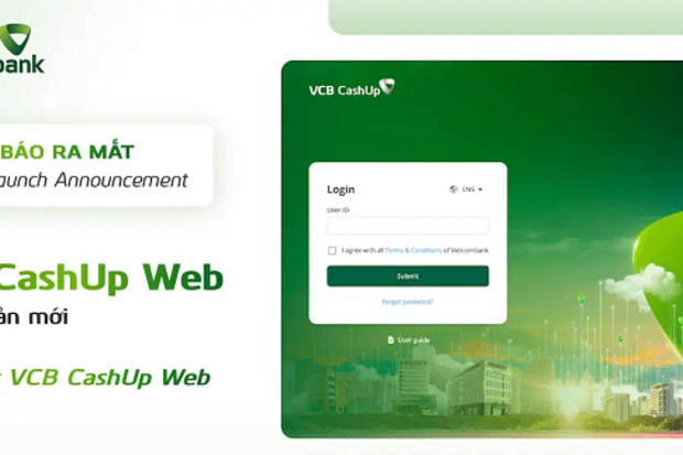 Vietcombank ra mắt phiên bản web dành cho khách hàng doanh nghiệp
