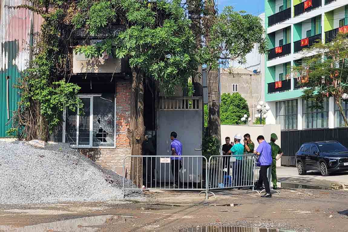 Căn nhà xảy ra sự cố cháy. Ảnh: S.Lam