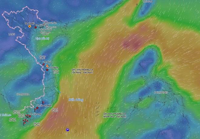 Dự báo diễn biến thời tiết bất lợi trong 2 ngày tới