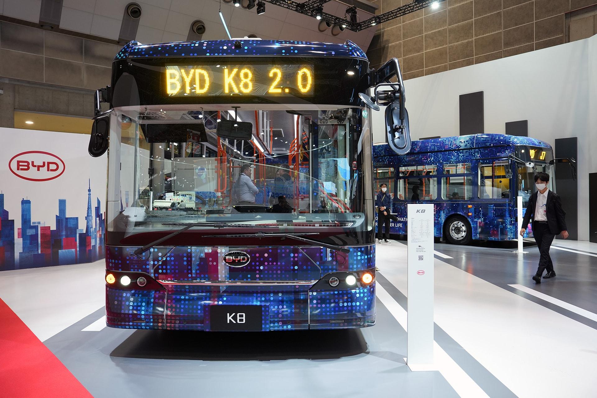 Xe buýt điện K8 của BYD. Ảnh: Hoàng Linh