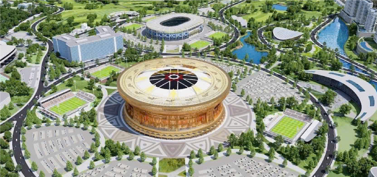 Phối cảnh khu đô thị thể thao Olympic Hà Nội.