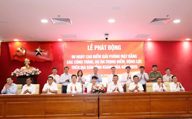 Khánh Hòa phát động 90 ngày cao điểm giải phóng mặt bằng các dự án trọng điểm