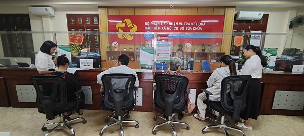 Giải quyết chế độ BHXH ở Điện Biên. Ảnh: BHXH Điện Biên