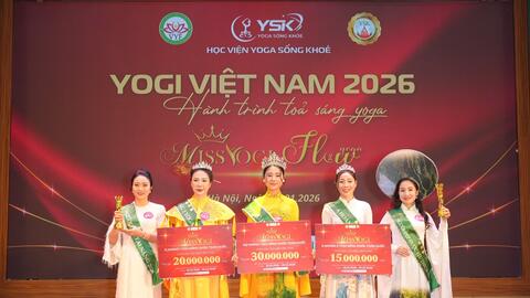 Hà Thị Bình – Nữ hoàng Miss Yogi 2026 đóa sen bình an tỏa sáng giữa thủ đô Hà Nội