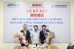 Bắc Giang: "Ông lớn" công nghệ Foxconn rót thêm 300 triệu USD vào KCN Quang Châu