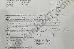 Đề thi thử tốt nghiệp THPT năm 2025 môn Toán có đáp án kèm theo