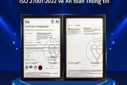 Ngân hàng Shinhan Việt Nam nhận chứng nhận ISO 27001:2022 về an toàn thông tin