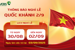 Lịch giao dịch chứng khoán dịp lễ Quốc khánh 2/9