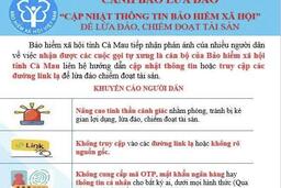 BHXH tỉnh Cà Mau: Cảnh báo giả danh cán bộ cơ quan BHXH để lừa đảo