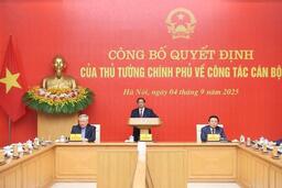 Thủ tướng trao quyết định bổ nhiệm lãnh đạo một số bộ, cơ quan thuộc Chính phủ