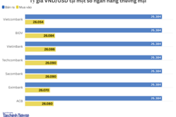 Ngày 26/12: Tỷ giá trung tâm giảm 5 đồng
