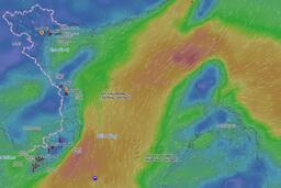 Dự báo diễn biến thời tiết bất lợi trong 2 ngày tới