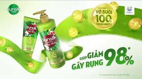 Sunsilk thiên nhiên giúp giảm gãy rụng 98% - nay có mặt trên toàn quốc