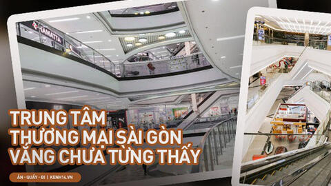 Cảnh tượng vắng chưa từng thấy tại loạt trung tâm thương mại đình đám nhất Sài Gòn, số người ra vào chỉ đếm trên đầu ngón tay