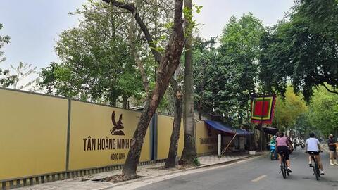 Cận cảnh lô đất cạnh hồ Tây bất ngờ mang tên Tân Hoàng Minh