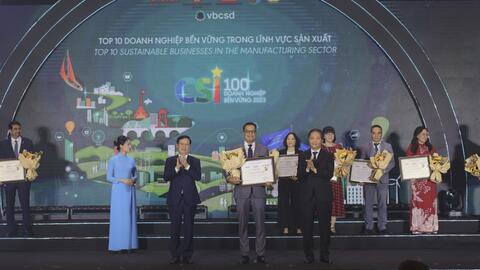 Nestlé Việt Nam dẫn đầu trong Top 100 doanh nghiệp bền vững năm 2023