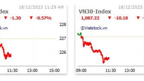 Nhịp đập Thị trường 18/12: Cổ phiếu trụ giảm sâu kéo VN-Index trượt dốc