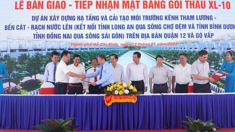 TP HCM: 2 quận bàn giao mặt bằng thi công dự án 8.200 tỉ đồng