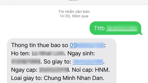 Cách kiểm tra qua tin nhắn miễn phí số lượng SIM điện thoại đăng ký dưới tên của bạn