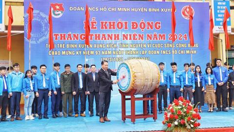 Tuổi trẻ Bình Xuyên sôi nổi hưởng ứng Tháng Thanh niên