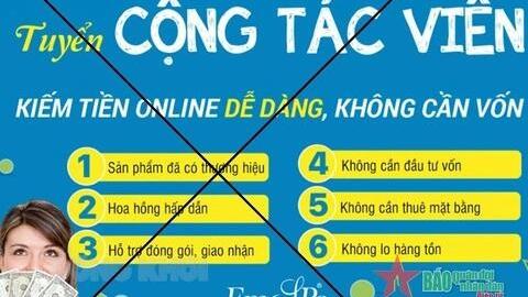 Làm cộng tác viên online, người đàn ông bị lừa hơn 2 tỷ đồng