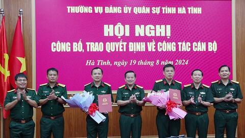 Bổ nhiệm Chánh Văn phòng Quân khu, Chánh Thanh tra Quốc phòng