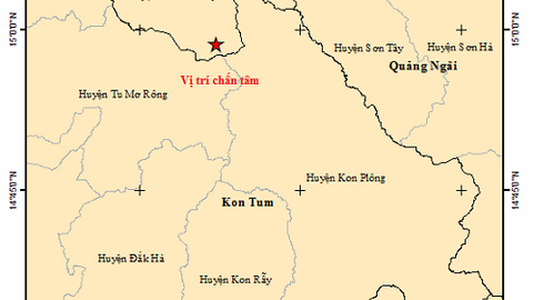 Một buổi sáng xảy ra 3 trận động đất ở huyện miền núi Quảng Nam