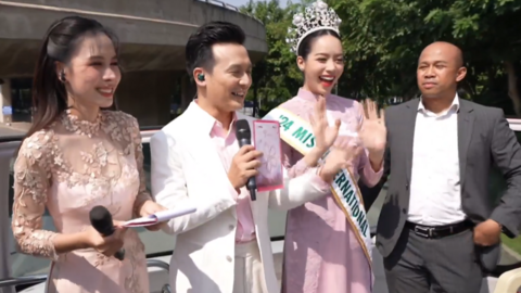 Nóng: Miss International 2024 Thanh Thủy "mếu máo" khi vừa xuống sân bay Tân Sơn Nhất