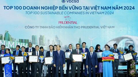Prudential Việt Nam giữ vững vị thế doanh nghiệp bền vững và kinh doanh có trách nhiệm