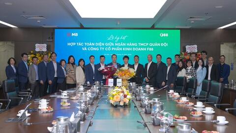 MB cùng F88 cung cấp giải pháp tài chính toàn diện tại 850+ điểm giao dịch của F88