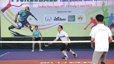Quảng Nam: Hơn 400 vận động viên tranh tài tại Giải Pickleball 2025