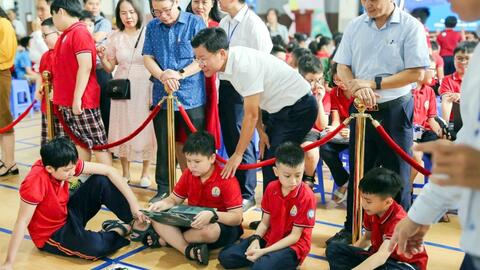 Học sinh Ba Đình thỏa sức sáng tạo tại cuộc thi Robotics