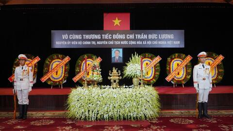 TP Hồ Chí Minh trang trọng tổ chức lễ viếng nguyên Chủ tịch nước Trần Đức Lương