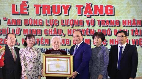 "Người buôn tiền lịch sử" Lữ Minh Châu được truy tặng danh hiệu Anh hùng lực lượng vũ trang