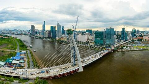 Sau 7 năm xây dựng, cầu Thủ Thiêm 2 dự kiến thông xe vào ngày 28/4