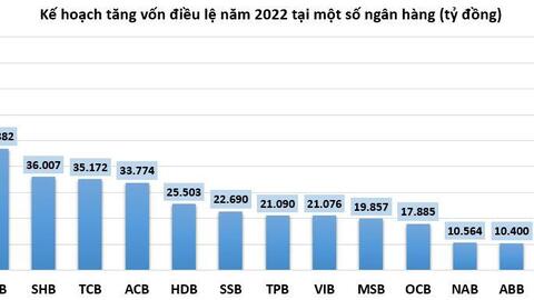 Ngân hàng dồn dập đua tăng vốn