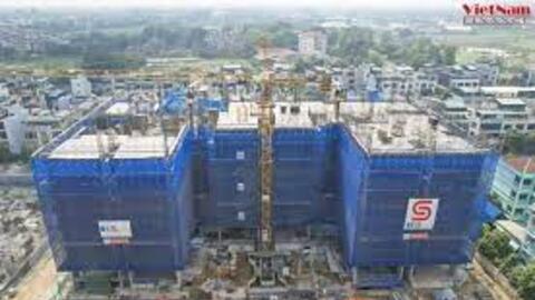 Toàn cảnh dự án Hanoi Melody Residences đang gấp rút hoàn thành