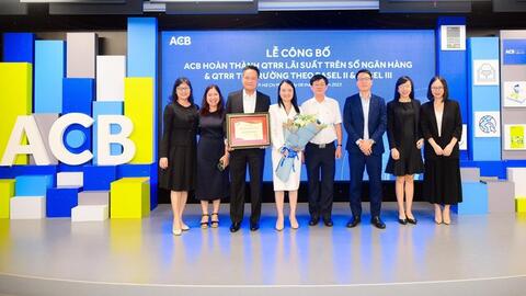 ACB tiên phong hoàn thành Khung Quản lý rủi ro Lãi suất và thị trường theo chuẩn quốc tế