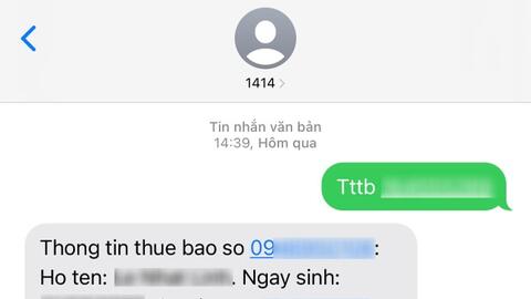 Cách kiểm tra qua tin nhắn miễn phí số lượng SIM điện thoại đăng ký dưới tên của bạn