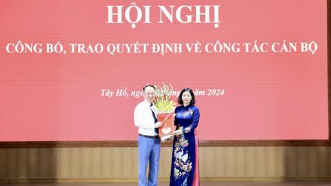 Đồng chí Nguyễn Lê Hoàng giữ chức Phó Bí thư Quận ủy Tây Hồ