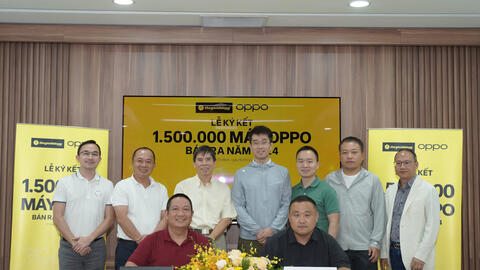 Thế Giới Di Động ký hợp tác chiến lược với Oppo, mục tiêu bán 1,5 triệu smartphone trong năm 2024