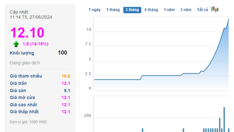 Cổ phiếu doanh nghiệp cung cấp dịch vụ không thể thiếu ở Đồ Sơn tăng đột biến