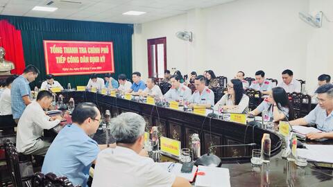 Thanh tra Chính phủ đề nghị tỉnh giải quyết dứt điểm khiếu nại của công dân