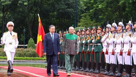 Chủ tịch nước Tô Lâm chủ trì lễ đón chính thức Tổng thống Timor-Leste